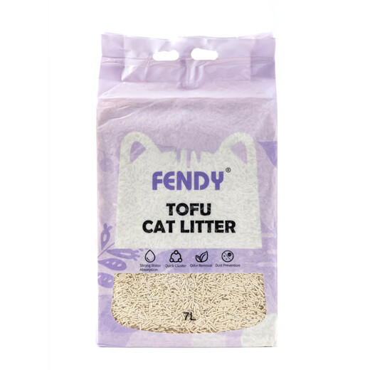 Cat litter manufacturer wholesales deodorizing and clumping low-dust milk-scented tofu cat litter plant cat litter wholesale 2.4kg A grade Ruth four-in-one mixed litter (73 four-in-one diameter 1