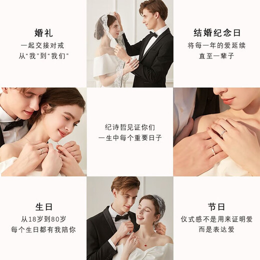 Ji Shizhe's lucky four-leaf clover platinum necklace for women platinum PT950 clavicle chain pendant Valentine's Day gift for girlfriend Platinum lucky four-leaf clover (white)