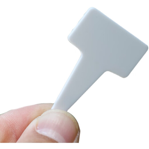 Transparent succulent label insert card T-shaped gardening tools plant flower planting sowing seedlings plastic label identification plate large white 100 pieces free black double-ended pen width 5.8 height