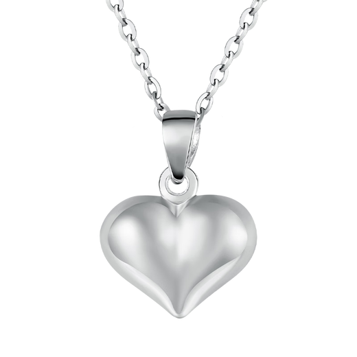 Chinese jewelry PT950 platinum glossy heart-shaped pendant, love pendant, birthday gift for girlfriend and wife, platinum love pendant, about 1.3g