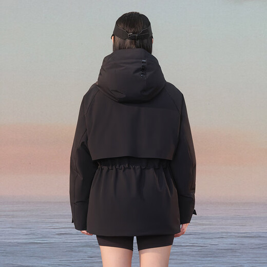 Govan style shell 4.0 five points luxury outdoor goose down jacket women's short down jacket black XL