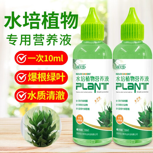Flower Master Hydroponic Plant Special Nutrient Solution Lucky Bamboo Transfer Bamboo Brazilian Wood Tulip Pothos Copper Money Grass General Fertilizer Hydroponic Nutrient Solution 240ml 92% Household Purchase 2 Bottles