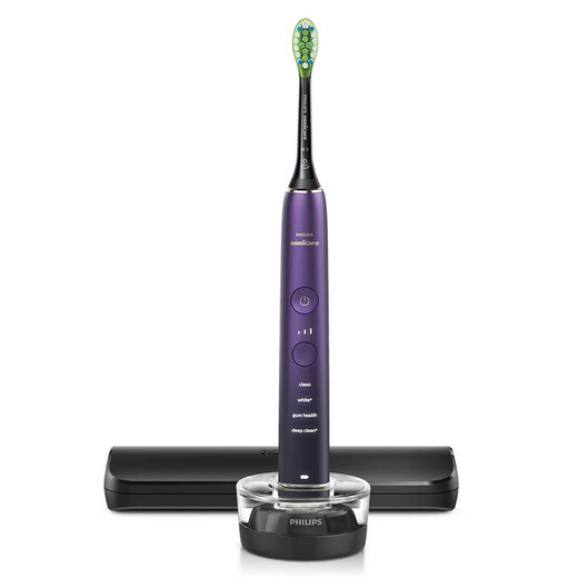 
Philips (PHILIPS) electric toothbrush diamond 9 series visual tooth cleaning magnetic levitation power micro-soaking water flow adult-dentist recommendation for boyfriend and girlfriend birthday gift HX9911 Star Purple