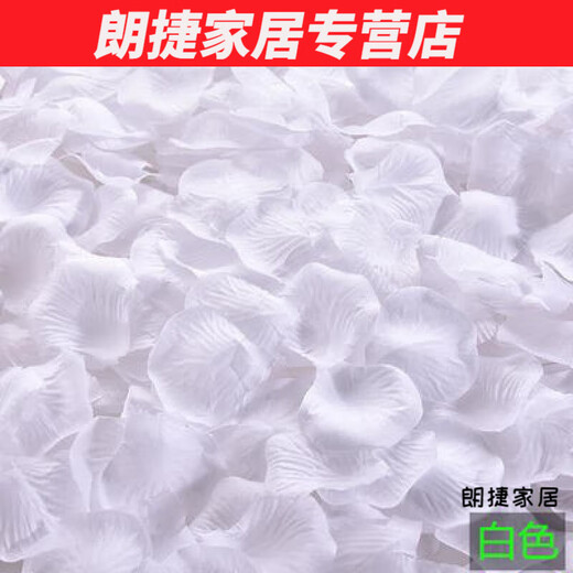 Silent Noel simulated rose fake petals for weddings, wedding celebrations, flower girl hand-spreading flowers, proposal, romantic confession, decoration arrangement, petal rain, blue and white 10 packs (1000 pieces)