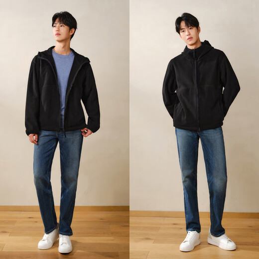 Semir Jacket Men's Antistatic Polar Fleece Plush Jacket Hooded Winter Jacket Versatile Couple Style 109724108202