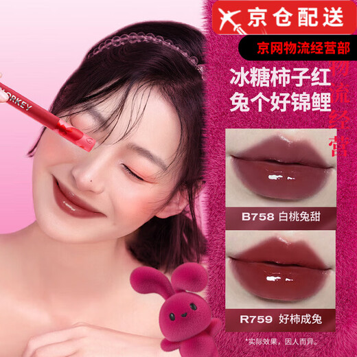 Color Keycolorkey Wishes Wünsche Kaninchen Lipglasur Ice Cream Kaninchenjahr Lipglasur Samt Wasserlichtspiegel weißer Lippenstift Samt Lipglasur (23 Neujahr) R695