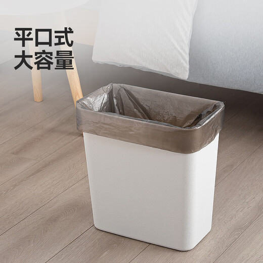 Meliya flat mouth garbage bag black 45*55cm 100 pieces 0.6 wire point breaking household cleaning paper basket plastic bag