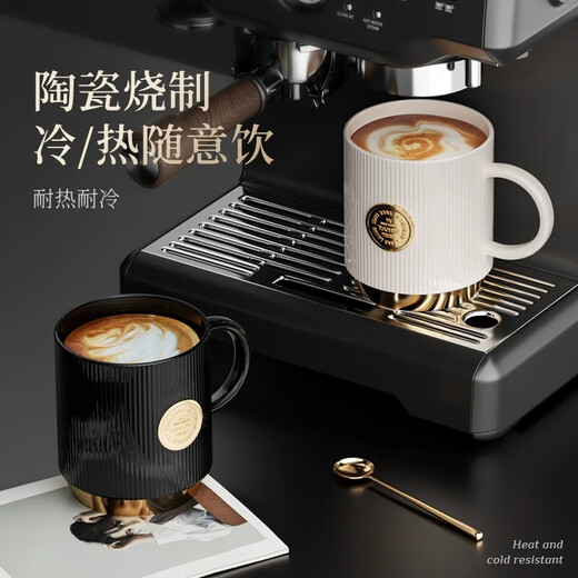 Vanow马克杯陶瓷杯子带盖勺教师节送老师礼物男女生套装礼盒定制水杯