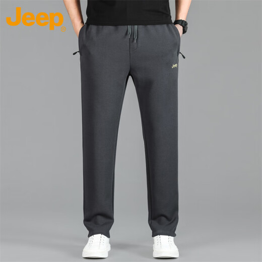 Jeep (Jeep) Casual Hosen für Männer Sommer Lose Trends und vielseitige Straße Hosen für Männer Sport Männer Hosen dunkelgrau xl