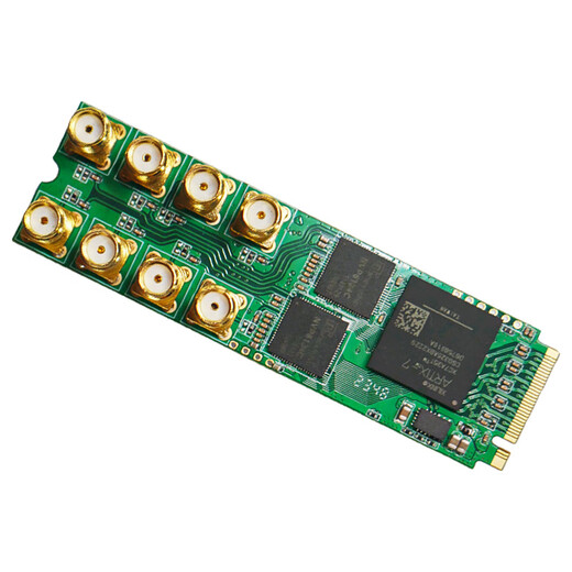 同三维高清AHD视频采集卡USB3.0/PCIE/M.2录制1/2/4/8路 高清监控摄像头视频会议网络直播教学安防监控 T300M2A4  四路高清AHD采集卡M.2