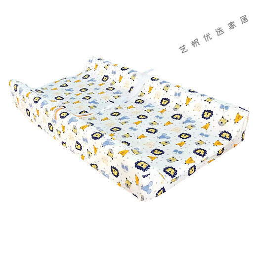 尿布台垫子u型泡泡熊婴儿换尿布垫便携式护理换衣台宝宝按摩抚触 0192000C白色尿布垫(80*40*10CM)