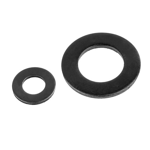 Creaby black grade 12 flat washer enlarged and thickened screw washer metal round meson thin grade 12 black M12*24*2.5 (20 pcs)
