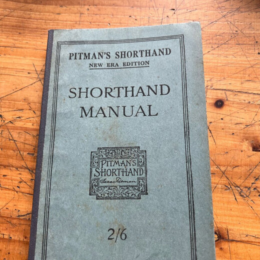 【绝版旧书】6296  Shorthand Manual 皮特曼速记 英文速记手册，Shorthan