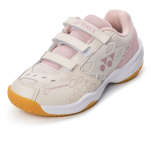 YONEX尤尼克斯羽毛球鞋yy基础款舒适亲子款青少年SHB101JRCR米粉33码