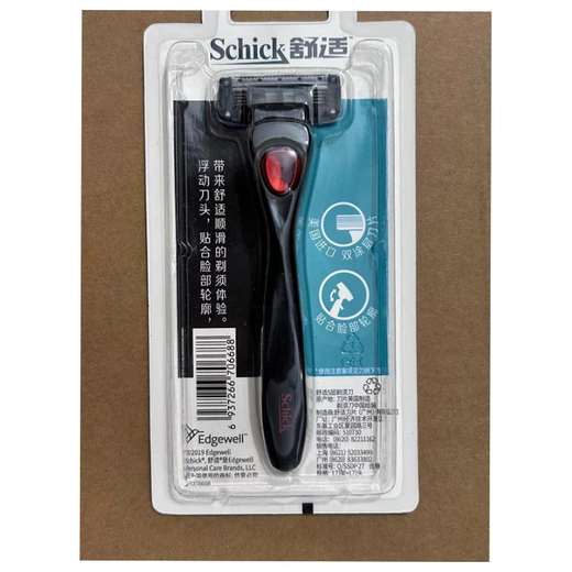 舒适（Schick）水次元5剃须刀刮胡刀剃胡刀修胡刀刀头男士手动5层 （非水次元5）5层刀片4刀头1盒