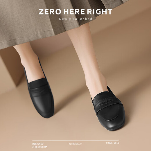 ZHR Loafers Женщины поездка в стиле удобная плоская одиночная обувь женщин модная кожа