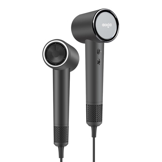 Aolga DF21 hotel's same high-speed negative ion hair dryer for home hotel use lightweight quick-drying hair dryer high-power constant temperature hair care smoothing strong wind hair dryer European standard plug for foreign use DF21 dark gray