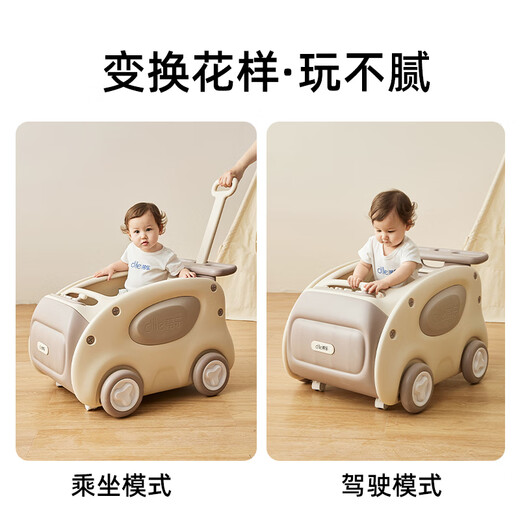 Carrelage Walker Baby Charille Anti-O-leg anti-roulement bébé Walker Artefact Children Walker Silent Wheel-Rick Green-5-in-1 (avec coussin de siège)