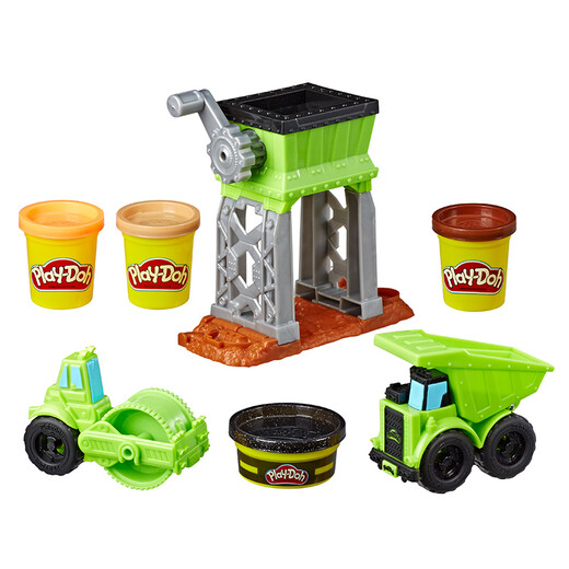 [70% neu] Hasbro farbige Schlamm Plastikine DIY Kinderspielzeugmodell Geschenk Food Grade Natural Weizenmehl Produktion Transport Serie Engineering Fahrzeug Set E4293