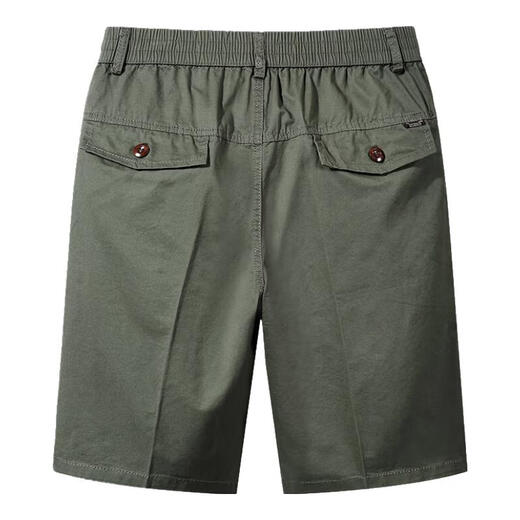 
General ost casual shorts men's five-quarter pants pure cotton middle-aged and elderly pants summer mid-sized pants loose big shorts wear breeches 9871 dark blue 4XL 160-175Jin[Jin equals 0.5 kg]