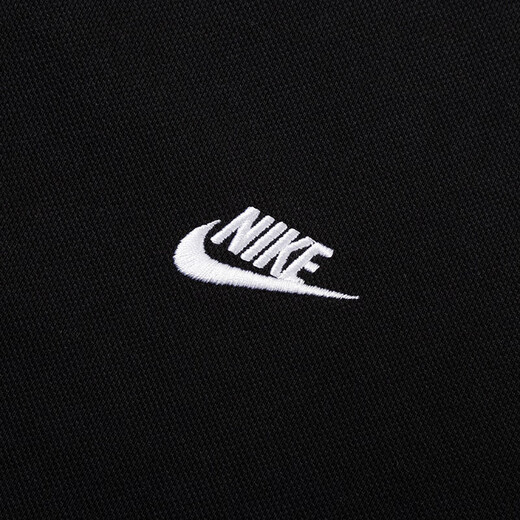 Nike (Nike) Summer de manga corta Nuevo Sportswear Sportsweight Ligero transpirable Camiseta de capuleta deportiva de manga corta Polo de la solapa de la solapa FN3895-010/algodón para la piel/negro 2xl