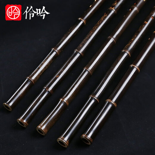 伶吟专业入门一节洞箫紫竹萧深色八孔古风萧 8孔正手G调+箫筒+箫曲谱集