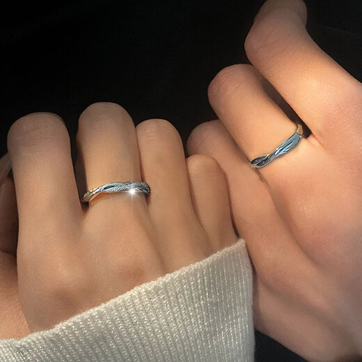 MZMZ platinum couple ring pt950 platinum proposal ring ring Valentine's Day birthday gift for boyfriend and girlfriend local warehouse next day delivery / light luxury Mobius ring