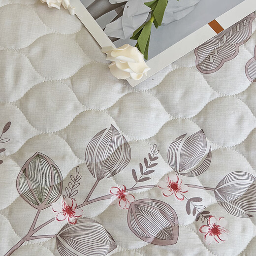 Antarctic bedding full cotton thickened bed skirt four-piece set Twill quilt cover pure cotton clamped bed skirt quilt cover bedding set Cotton clamped set - 1.8m bed skirt four-piece set [Quiet cover 200x230]
