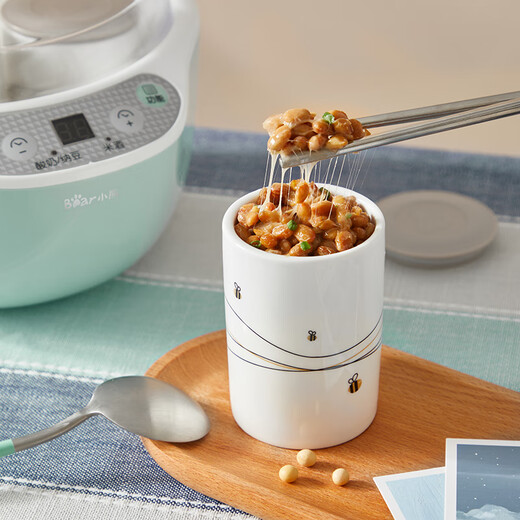 小熊（Bear）酸奶机 家用全自动米酒机不锈钢内胆酸奶发酵纳豆机 陶瓷4分杯内胆 微电脑定时控温 微电脑【1+4分杯】SNJ-B10U3