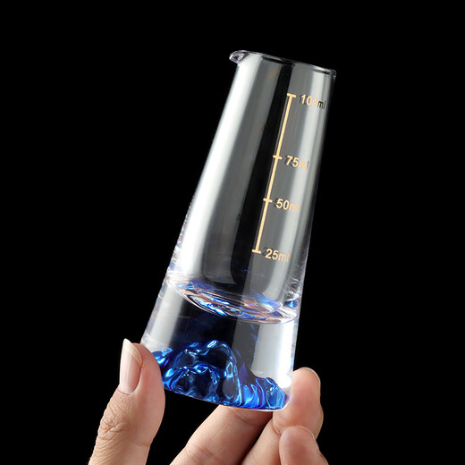 Baijie blue iceberg crystal white wine cup Chinese-style home with scale wine divider small wine glass spirit cup 1 pot 2 cups