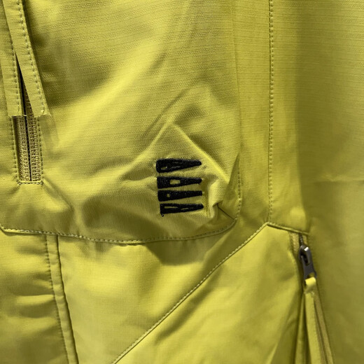 GUANGAN AEPE Hong Kong counter windproof and waterproof high-end green men's jacket hooded loose trendy brand design outer jacket fluorescent green L 125-140Jin Jin equals 0.5 kg