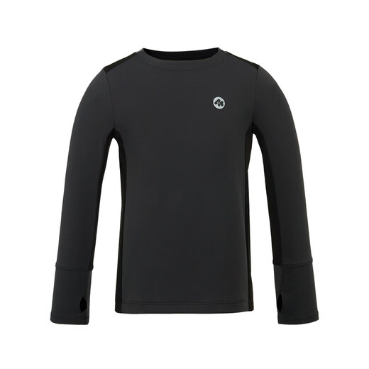 AIMER KIDS summer new product antibacterial cool cotton sunscreen children's T-shirt for boys and girls versatile T unisex long-sleeved moisture-absorbent quick-drying small ice skin rock gray AK281E763 130