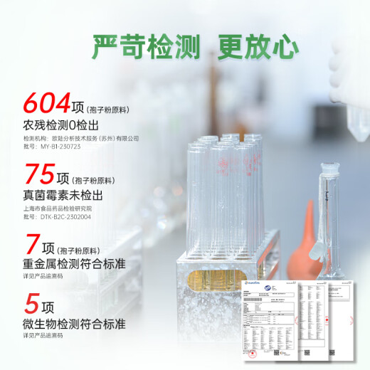 仙芝楼 有机破壁灵芝孢子粉胶囊0.25g*80粒/盒*6盒  增强免疫 滋补保健