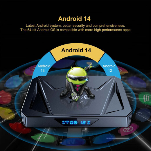 AIRWORLD新品安卓14机顶盒 X96Q PRO+ H728 外贸电视盒子8k千兆网络WIFI6 4GB 64GB+蓝牙遥控器 国内版本