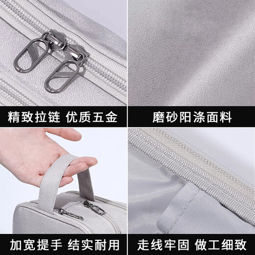 Hahainiao Men's Business Travel Makeup Bathroom Skin Care Products Multifunctional Portable Toiletries Bag Dry and Wet Separation Storage Bag