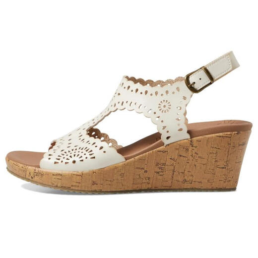 Skechers Women's Shoes Sandals Wedge High Heel Sandals Casual Outdoor Fashion Versatile Comfort White Size 35/US5