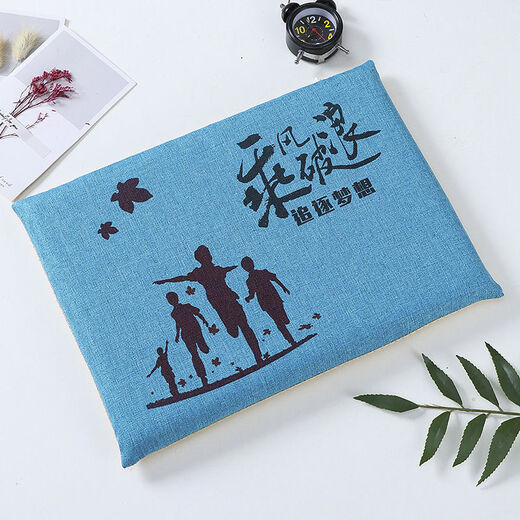 Yingzhu'er student seat cushion, removable and washable soft butt pad, memory foam classroom chair square stool, factory dormitory stool seat cushion for all seasons, rides the wind and waves, 34*24*3cm memory foam (double buckle)