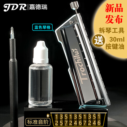 JDR Hummingbird TROCHILUS new 10-hole blues chromatic harmonica with buttons, so you no longer have to worry about pressing notes Chromatic Scale - Yellow + 10 Big Gift Packs C Key