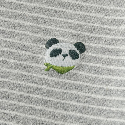 DAVE&BELLA new autumn and winter children's striped t-shirt baby half turtleneck top boys' clothes children's long-sleeved bottoming shirt gray DB4243492 100 cm (recommended height 90-100cm)