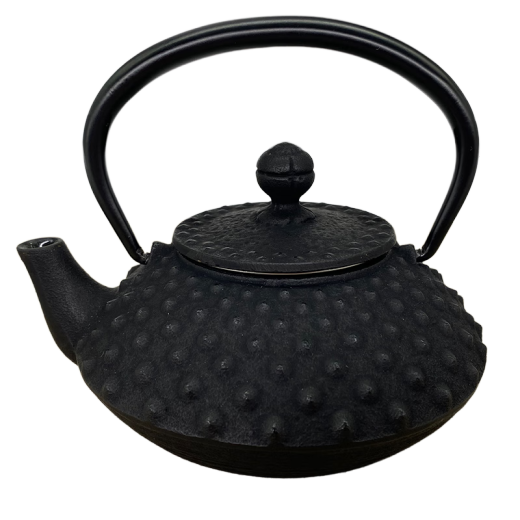 
Iron Cast Iron Tea imported from Japan, black big ash pattern teapot brewed tea 0.35L-12041 Black 0.35L