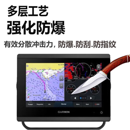 
Xushansi is suitable for Garmin fish detector film 7616xsv/723/72SV/923XSV/92SV/122SV/1223 screen Garmin 8410XSV Nano explosion-proof film *2 pieces