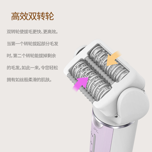 Panasonic Electric Epilator for Women Hand and Leg Hair Bikini Underarm Body Hair Trimmer Whole Body Washable Portable ES-EY80-P Pink (Including 5 Accessories)