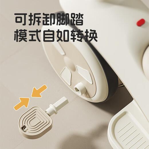 Beiq children's tricycle stroller 1-3 years old baby walking artifact stroller baby bicycle child lightweight stroller top with brown | brake + light music + push rod + roof push and ride dual-purpose first birthday gift