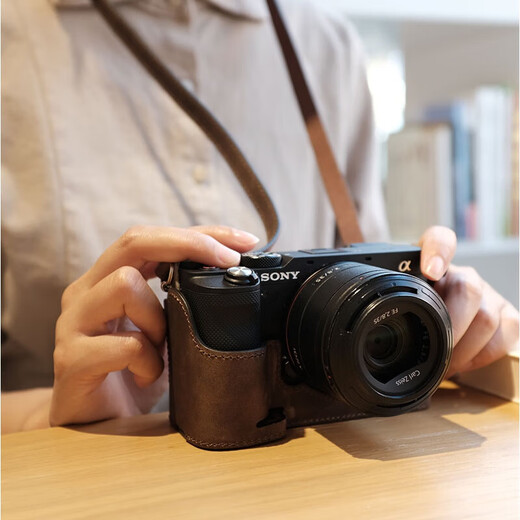 Сфотографировано для Sony 7 Camera Bag Micro Single Copact Cover Coate Case 7374 Подлинная кожа 96400 основание A7C Black [кожаная основа]