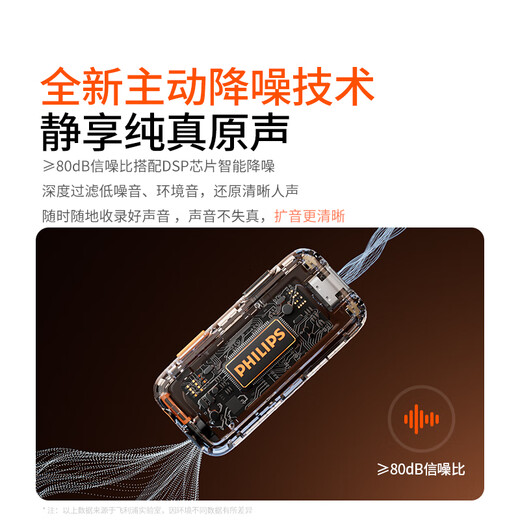 Philips (PHILIPS) National Subsidy Little Bee Lavalier Amplifier Teacher Class Special Conference Radio Microphone Speaker Tour Guide Explains One-to-One Wireless Amplification Package