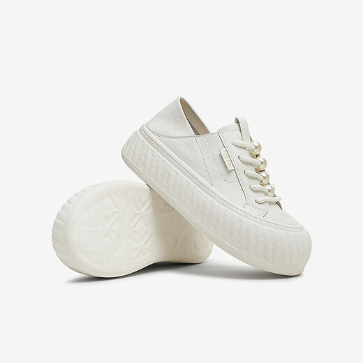 TATA Casual Sombro grueso Zapatos para mujeres 2025 Summer CT701BM5 White 37