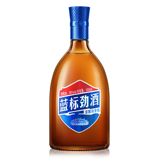 Jinpai Blue Label Jinjiu 36 degree Bouteille légère Vin 500 ml Bouteille simple Vin de santé