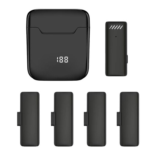 Yingyinda one-shot multi-receiver microphone, intelligent noise reduction, wireless lavalier type automatic connection, suitable for Apple, Android mobile phones and computers, multi-platform simultaneous live broadcast, charging compartment, OTG radio microphone, 1 mic and 8 receivers (eight mobile phone live broadcasts). Please be sure to note the mobile phone interface when placing an order.