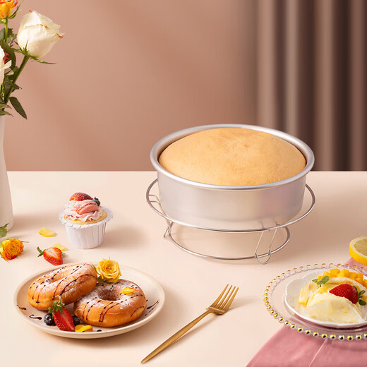 Magic Kitchen Chiffon Cake Mold 6-inch Cake Mold Round Anodized Aluminum Pole Cake Making Mold Tool Baking Mold