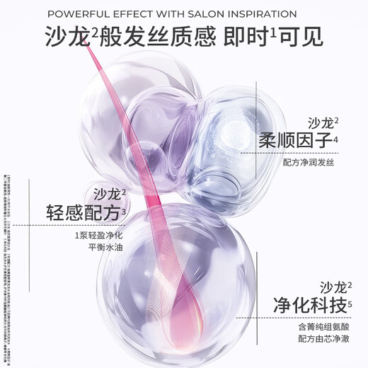 沙宣洗发水清盈顺柔400g大红瓶蓬松控油洗发水男士女士通用宋雨琦同款